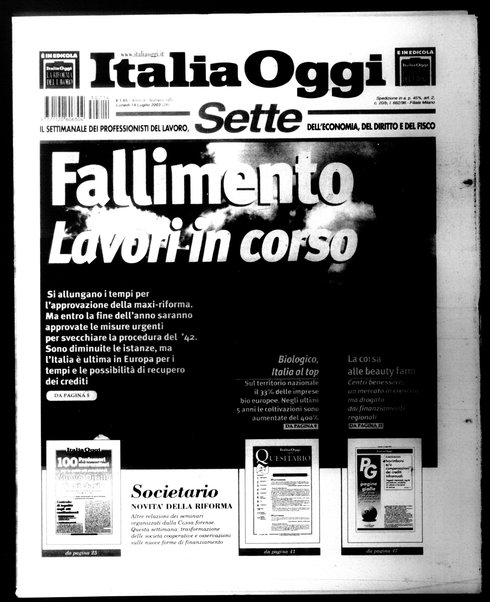 Italia oggi : quotidiano di economia finanza e politica